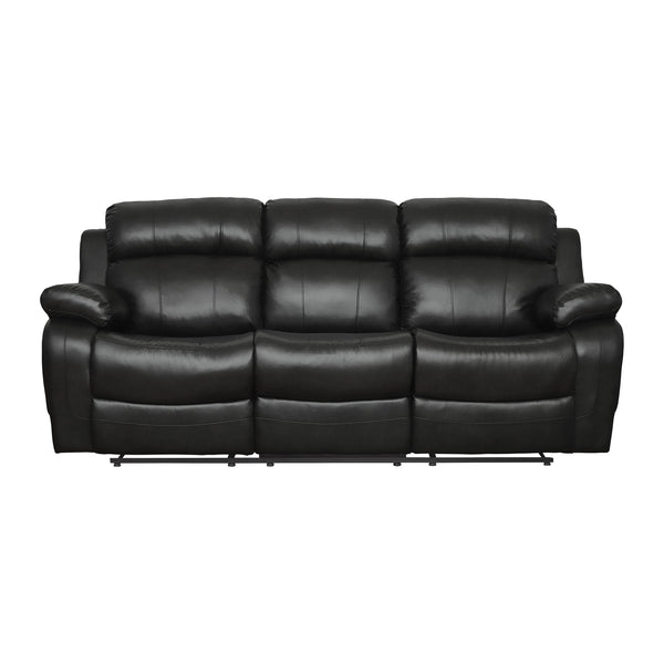 Homelegance Marille Reclining Fabric Sofa 9724BLK-3 IMAGE 1