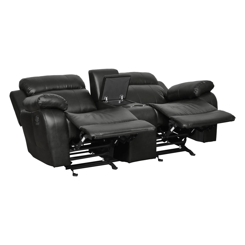 Homelegance Marille Reclining Fabric Loveseat 9724BLK-2 IMAGE 5