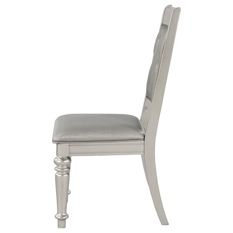 Coaster Furniture Bling Game 106472 Dining Side Chair - Metallic Platinum (Set of 2) IMAGE 5