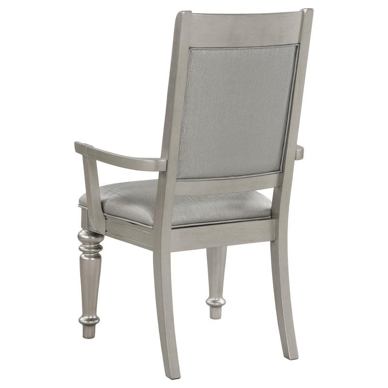 Coaster Furniture Bling Game 106473 Dining Arm Chair - Metallic Platinum (Set of 2) IMAGE 6