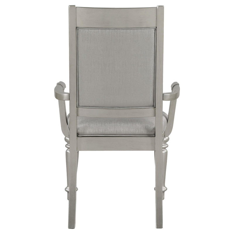 Coaster Furniture Bling Game 106473 Dining Arm Chair - Metallic Platinum (Set of 2) IMAGE 7