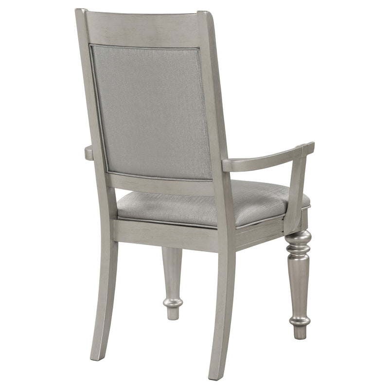 Coaster Furniture Bling Game 106473 Dining Arm Chair - Metallic Platinum (Set of 2) IMAGE 8