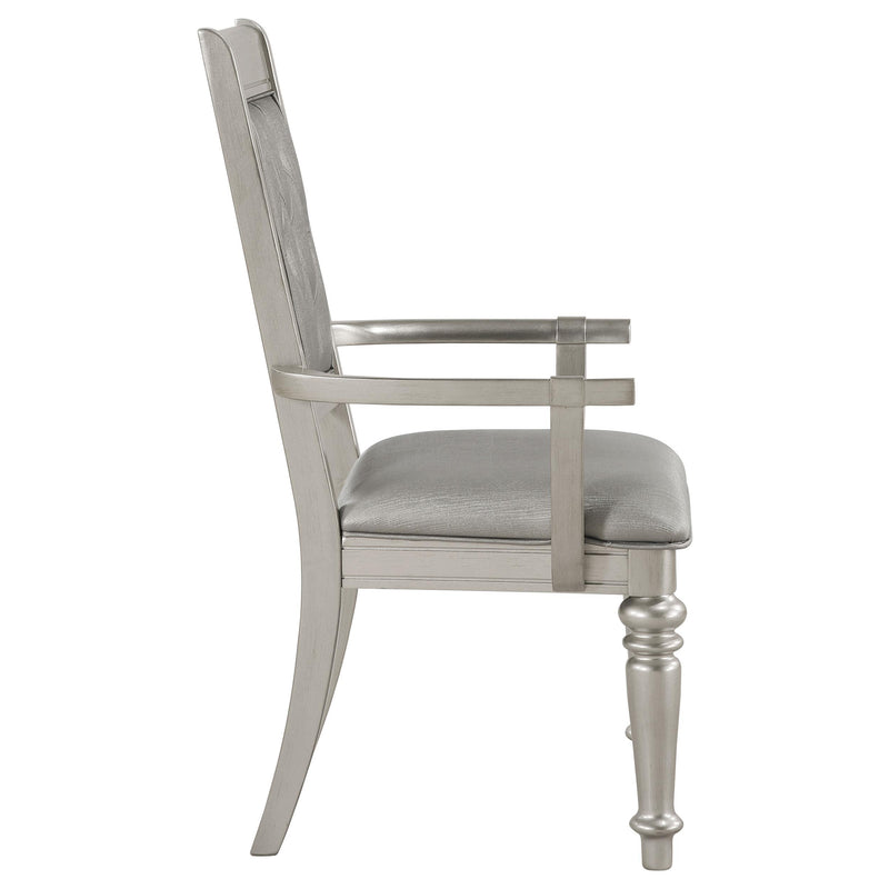 Coaster Furniture Bling Game 106473 Dining Arm Chair - Metallic Platinum (Set of 2) IMAGE 9