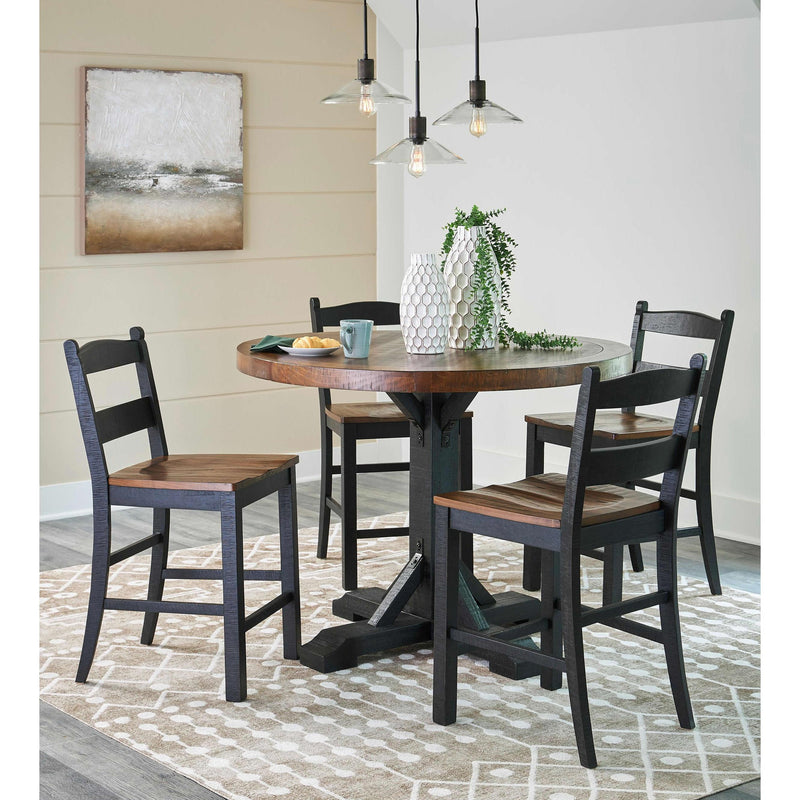  Signature Design by Ashley Valebeck D546D20 5 pc Counter Height Dining Set IMAGE 1