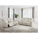 Signature Design by Ashley Mindanao U59505U1 2 pc Power Reclining Living Room Set - Coconut IMAGE 2