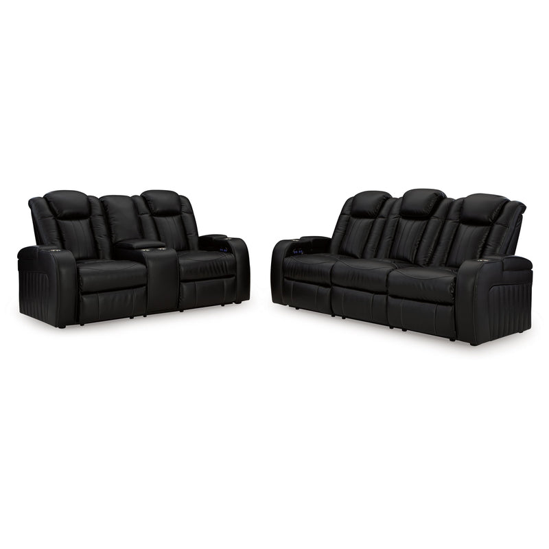  Signature Design by Ashley Caveman 90703U1 2 pc Power Reclining Living Room Set IMAGE 2
