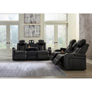  Signature Design by Ashley Caveman 90703U1 2 pc Power Reclining Living Room Set IMAGE 5