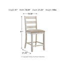  Signature Design by Ashley Skempton D394D8 7 pc Counter Height Dining Set IMAGE 12