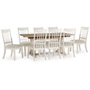 Benchcraft Shaybrock D683D5 9 pc Dining Set IMAGE 2