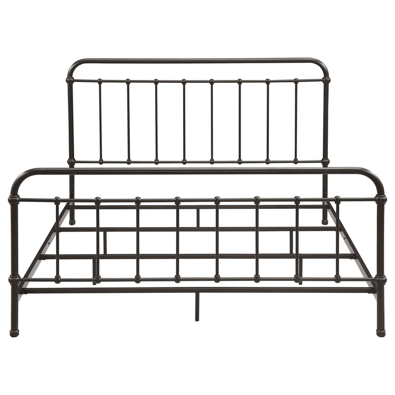 Coaster Furniture Livingston 300399KE Metal Eastern King Open Frame Bed - Dark Bronze IMAGE 2