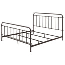 Coaster Furniture Livingston 300399KE Metal Eastern King Open Frame Bed - Dark Bronze IMAGE 3