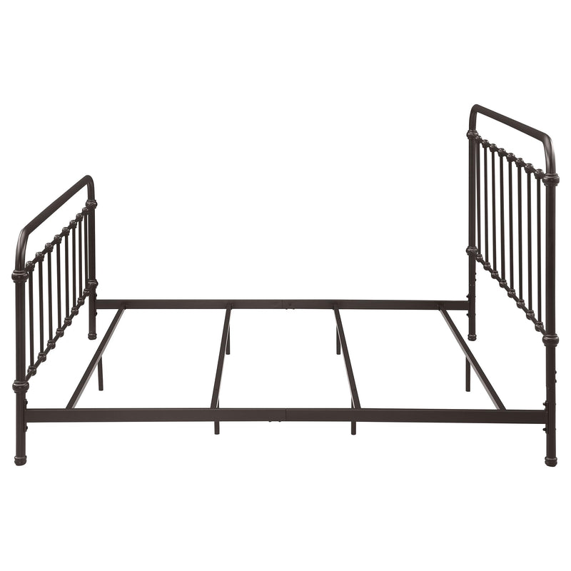 Coaster Furniture Livingston 300399KE Metal Eastern King Open Frame Bed - Dark Bronze IMAGE 4