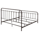 Coaster Furniture Livingston 300399KE Metal Eastern King Open Frame Bed - Dark Bronze IMAGE 6