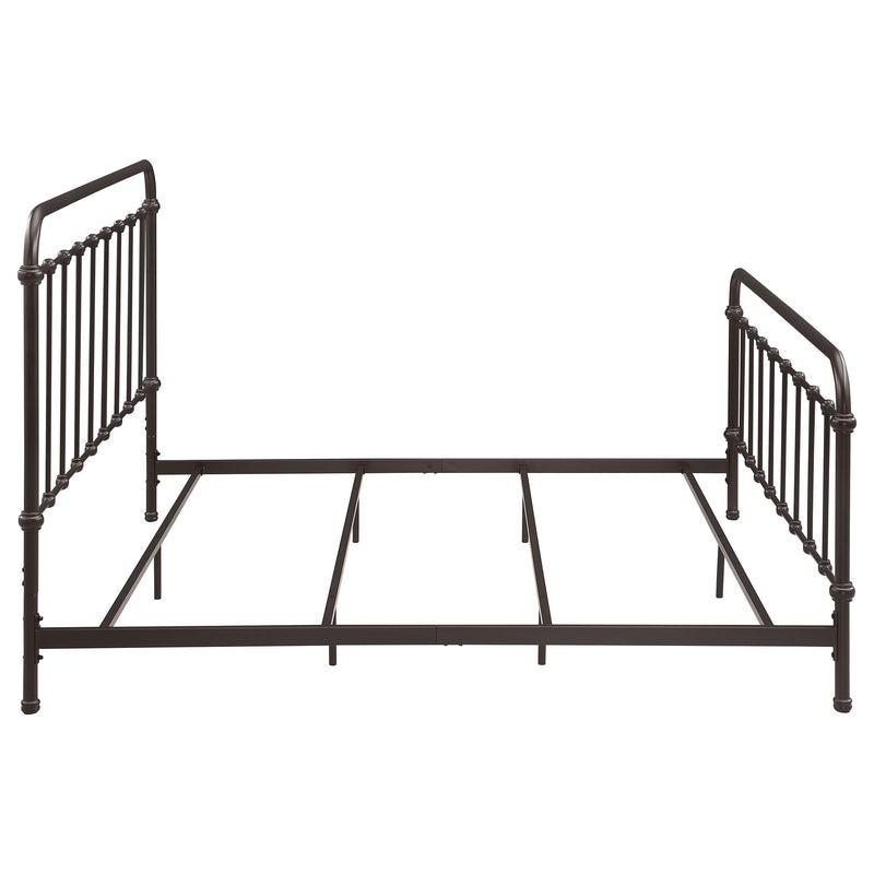 Coaster Furniture Livingston 300399KE Metal Eastern King Open Frame Bed - Dark Bronze IMAGE 7
