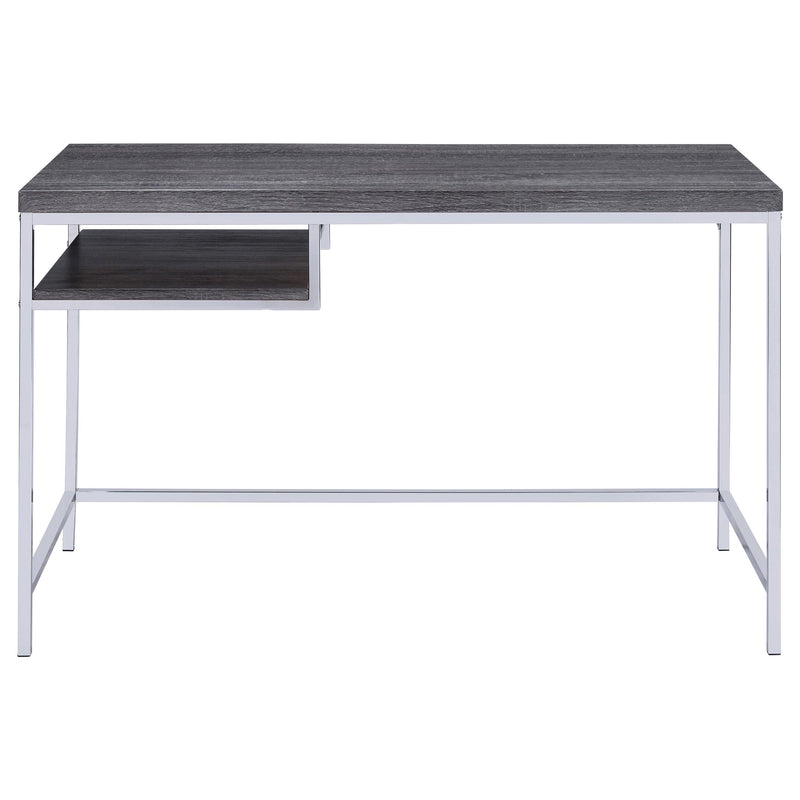Coaster Furniture Kravitz 801271 47-inch 1-shelf Writing Desk - Weathered Grey IMAGE 2