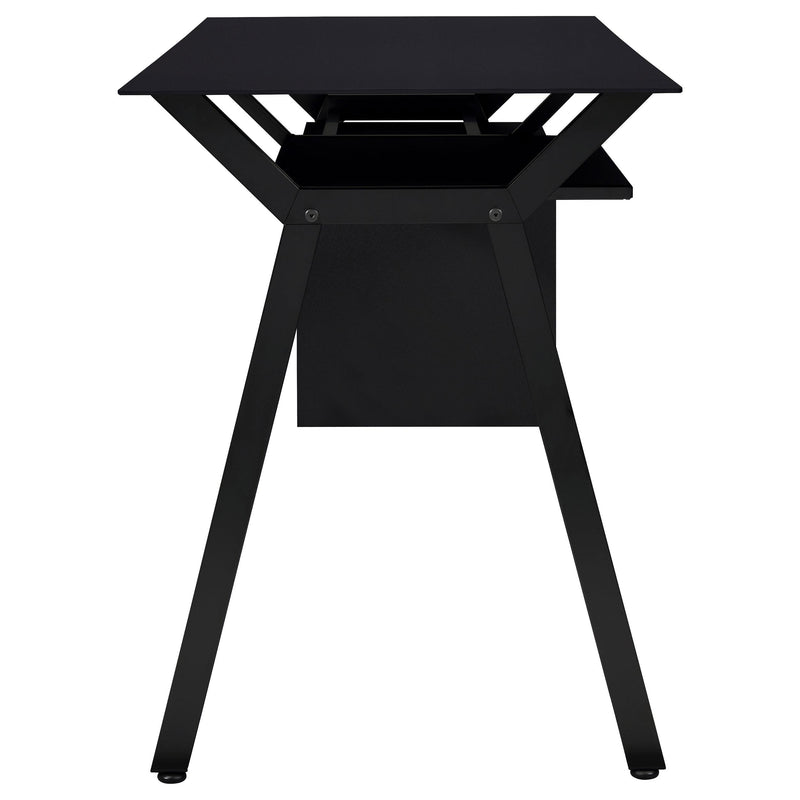 Coaster Furniture Weaving 800436 55-inch 2-Drawer Computer Desk Keyboard Tray - Black IMAGE 7