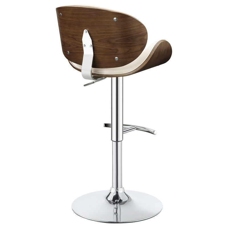 Coaster Furniture Harris 130505 Adjustable Bar Stool - Ecru and Chrome IMAGE 7