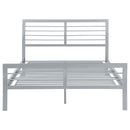 Coaster Furniture Cooper 300201F Metal Full Open Frame Bed - Silver IMAGE 2