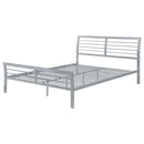 Coaster Furniture Cooper 300201Q Metal Queen Open Frame Bed - Silver IMAGE 3