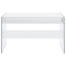 Coaster Furniture Dobrev 800829 48-inch 2-Drawer Writing Desk - White High Gloss IMAGE 7