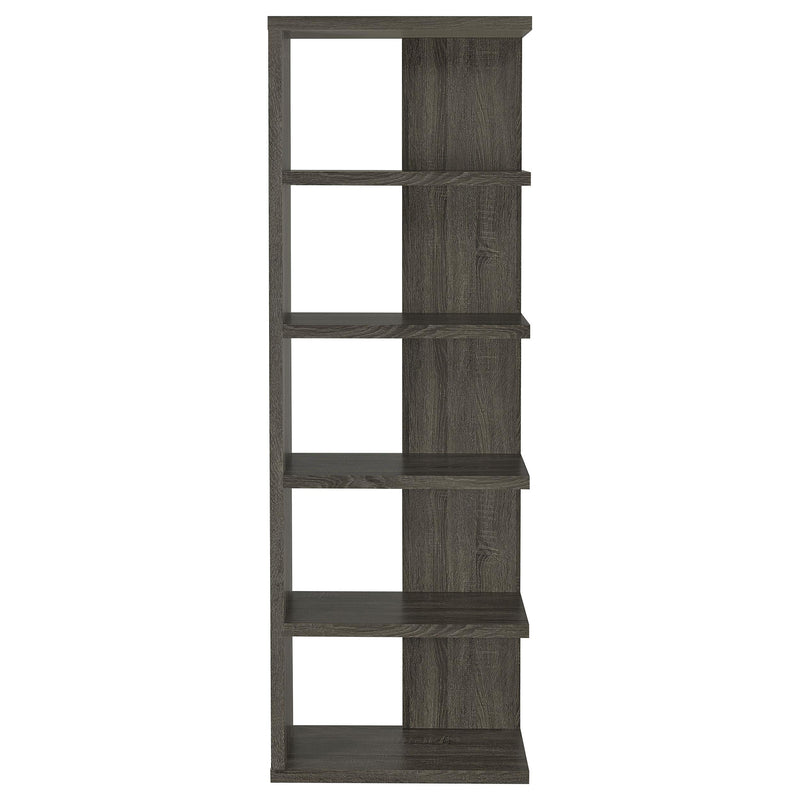 Coaster Furniture Harrison 800553 71-inch 5-shelf Bookshelf - Weathered Grey IMAGE 2
