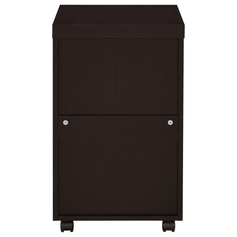 Coaster Furniture Skeena 800903 3-Drawer Mobile Office Storage Cabinet - Cappuccino IMAGE 7