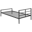 Coaster Furniture Fisher 300279T Metal Twin Open Frame Bed - Gunmetal IMAGE 5