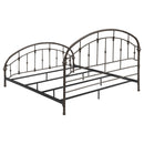 Coaster Furniture Rowan 300407KE Metal Eastern King Open Frame Bed - Dark Bronze IMAGE 5