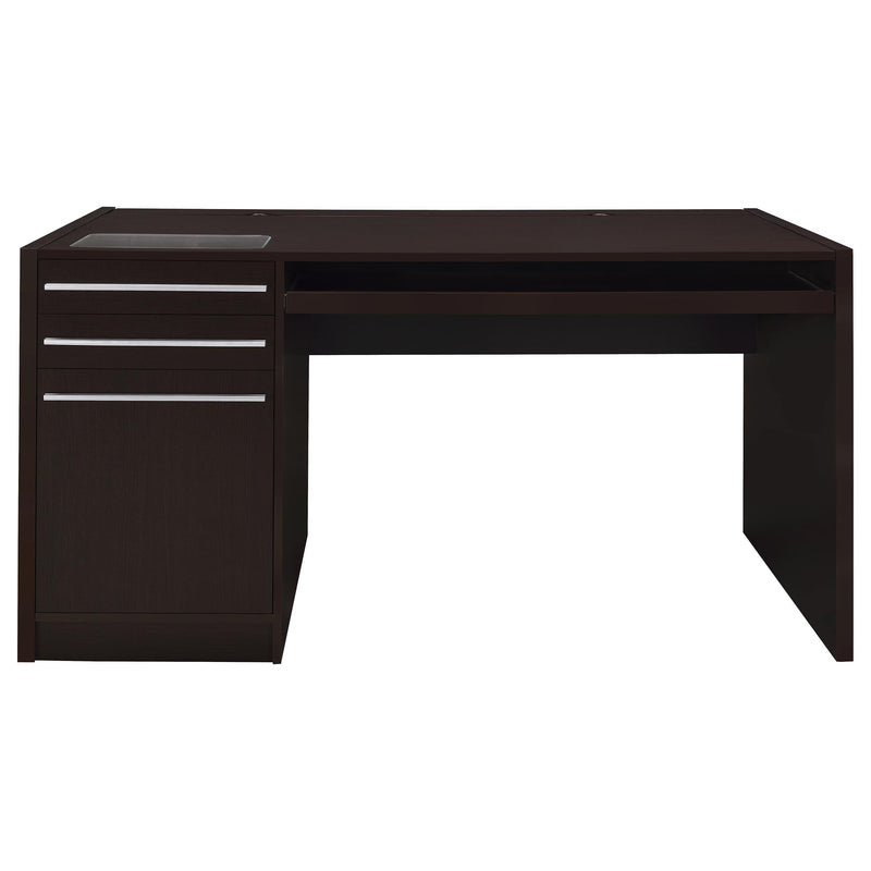 Coaster Furniture Halston 800982 60-inch 3-Drawer Office Computer Desk - Cappuccino IMAGE 6