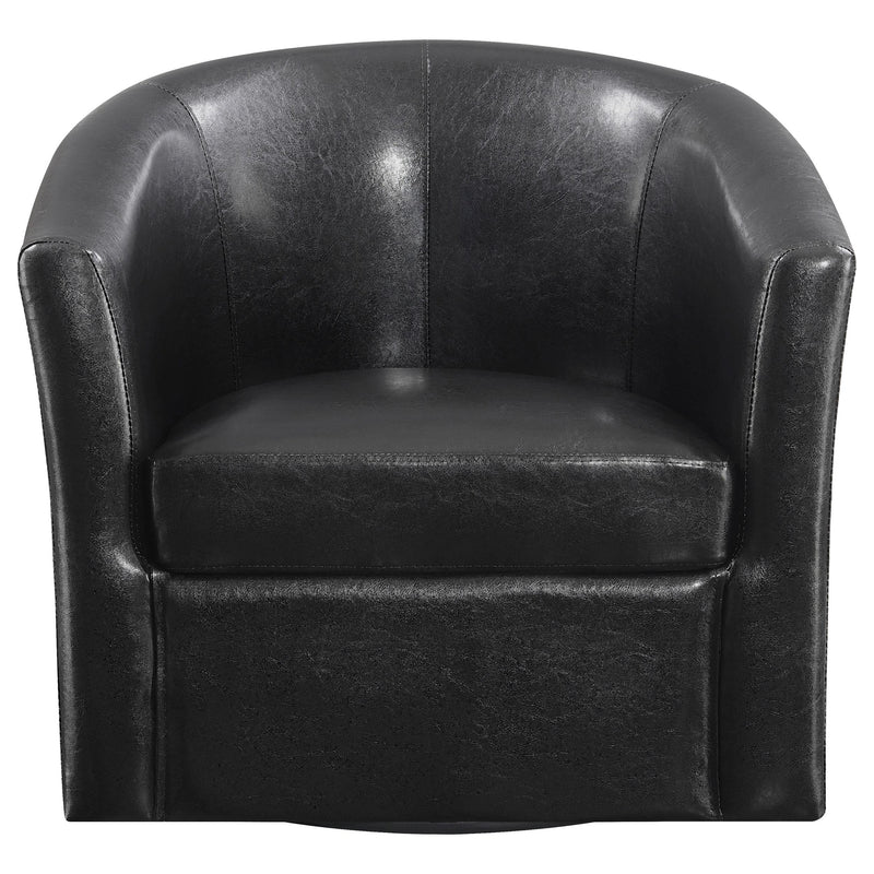 Coaster Furniture Stationary Leather Look Accent Chair 902098 IMAGE 2
