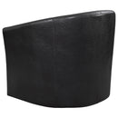 Coaster Furniture Turner 902098 Upholstered Barrel Back Swivel Chair - Dark Brown IMAGE 4