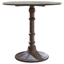 Coaster Furniture Round Oswego Dining Table with Pedestal Base 100063 IMAGE 1