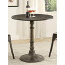 Coaster Furniture Round Oswego Dining Table with Pedestal Base 100063 IMAGE 2