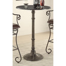 Coaster Furniture Round Oswego Counter Height Dining Table with Pedestal Base 100064 IMAGE 2