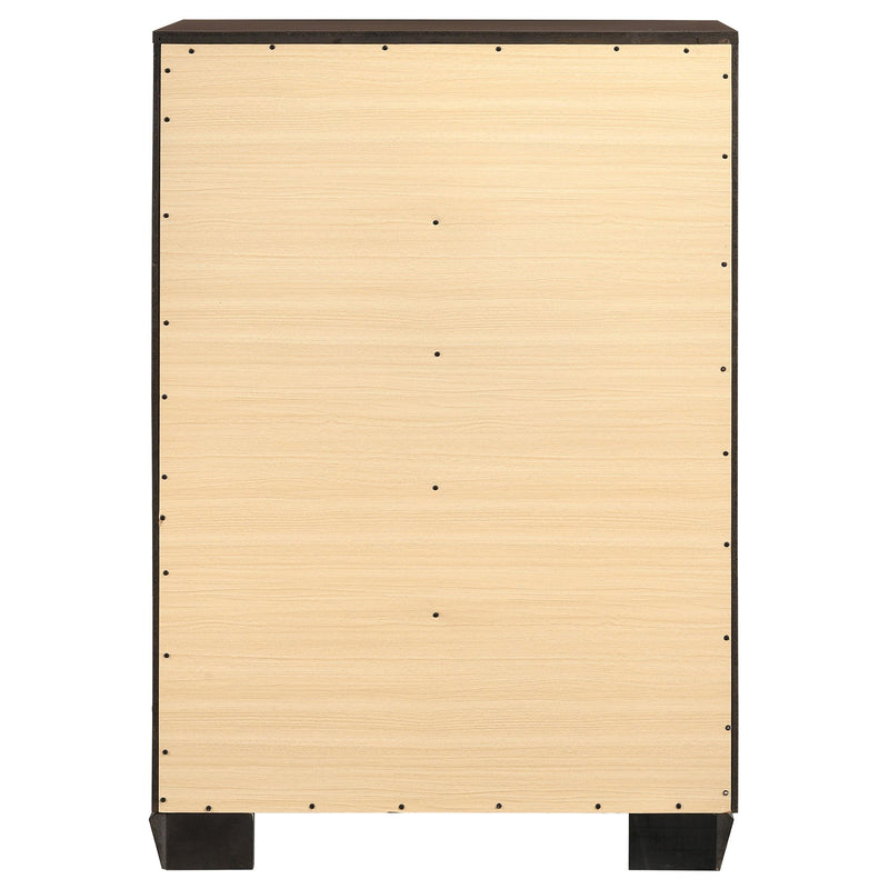 Coaster Furniture Kauffman 204395 5-Drawer Bedroom Chest - Dark Cocoa IMAGE 6