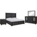  Signature Design by Ashley Foyland B989B9 6 pc Queen Panel Bedroom Set IMAGE 1