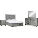  Signature Design by Ashley Russelyn B772B13 6 pc Queen Panel Bedroom Set IMAGE 1