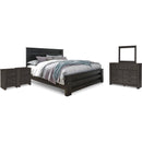  Signature Design by Ashley Brinxton B249B24 7 pc King Panel Bedroom Set IMAGE 1