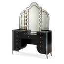 Michael Amini Hollywood Swank 5-Drawer Vanity Set 03000VAN2-81 IMAGE 1