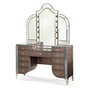 Michael Amini Hollywood Swank 5-Drawer Vanity Set 03000VAN2-33 IMAGE 1
