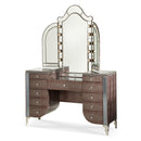 Michael Amini Hollywood Swank 5-Drawer Vanity Set 03000VAN2-33 IMAGE 2