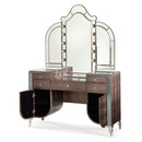 Michael Amini Hollywood Swank 5-Drawer Vanity Set 03000VAN2-33 IMAGE 4