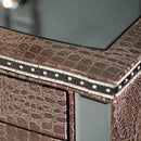 Michael Amini Hollywood Swank 5-Drawer Vanity Set 03000VAN2-33 IMAGE 6