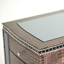 Michael Amini Hollywood Swank 5-Drawer Vanity Set 03000VAN2-33 IMAGE 7