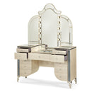 Michael Amini Hollywood Swank 5-Drawer Vanity Set 03000VAN2-09 IMAGE 3