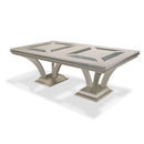 Michael Amini Hollywood Swank Dining Table with Glass Top & Pedestal Base NT03002-11 IMAGE 1