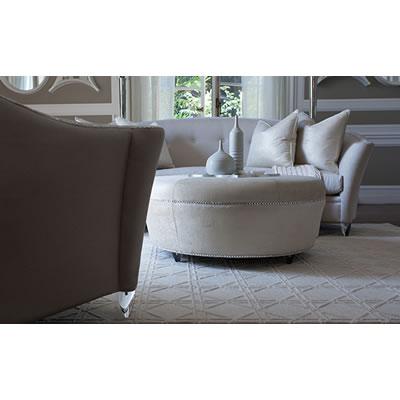 Michael Amini Bel Air Park Stationary Fabric Sofa 9002815-PLTNM-001 IMAGE 4
