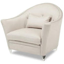 Michael Amini Bel Air Park Stationary Fabric Chair 9002838-PLTNM-001 IMAGE 1