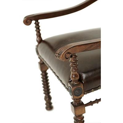 Michael Amini Bella Stationary Leather Chair 38444-45 IMAGE 3