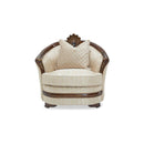 Michael Amini Bella Stationary Fabric Chair 9051835-PEARL-202 IMAGE 1